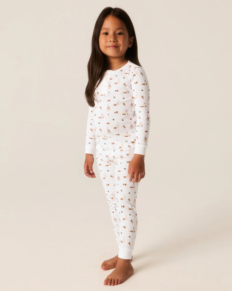 Kid's Pima Snug Fit Pajama Set in Yultide Treats