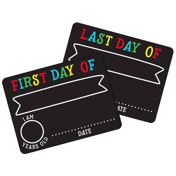 First And Last Day of School Photo Sharing Chalkboard Signs