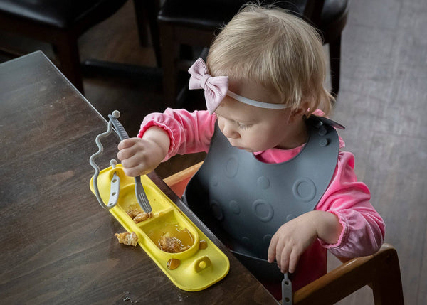 Busy Baby Eating Utensils (Pewter)