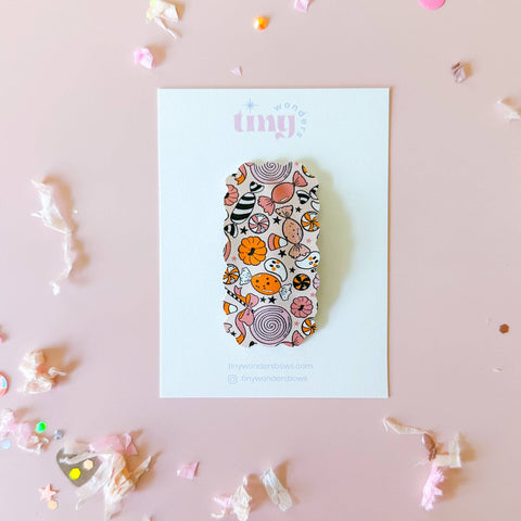 Candy and Ghosts Pink, snap clip