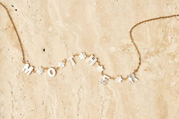 Mother Necklace - Gold + Pearl