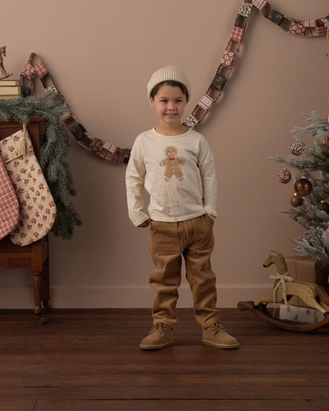 Long Sleeve Tee Gingerbread Man
