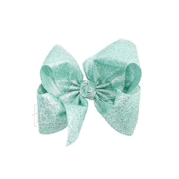 Glitter Metallic Bow on Clip