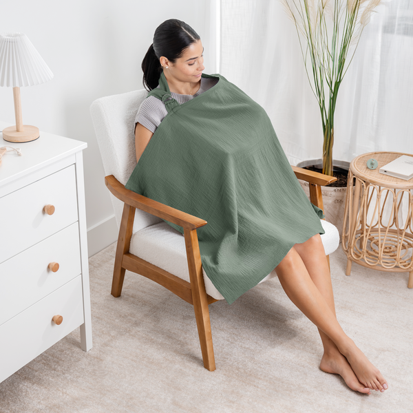 Muslin Nursing Cover-  Sage