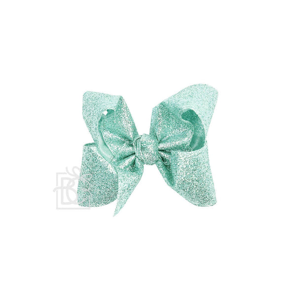 Glitter Metallic Bow on Clip