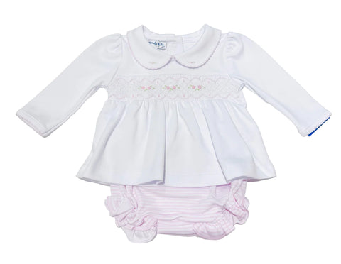 Jessica and Jack Smocked Diaper Cover Set