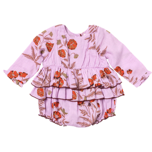 Baby Girls Heidi Bubble - Lavender Poppy