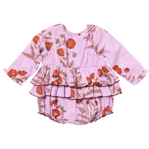 Baby Girls Heidi Bubble - Lavender Poppy