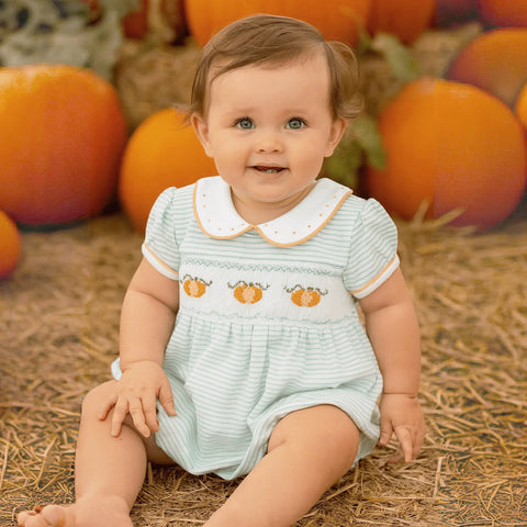 Lil' Pumpkin Classics Smocked Girl Bubble