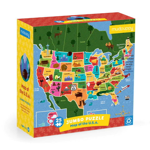 Map of the U.S.A. Jumbo Puzzle