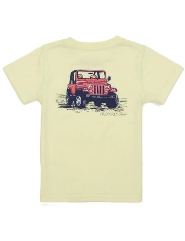 Boys Offroad SS Light Yellow