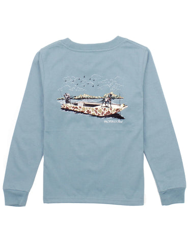 LD Boys Boat Ride LS Steel Blue