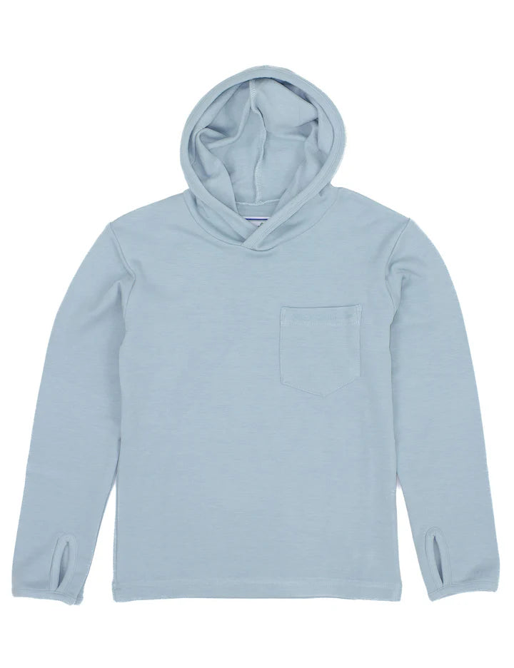 Boys Shoreline Hoodie-Light Blue