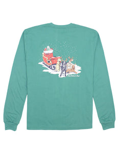Boys Sleigh Dogs LS Teal