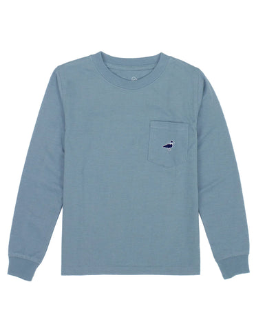 LD Parker Pocket Tee Steel Blue