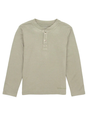Boys Shoreline Henley LS-Cedar