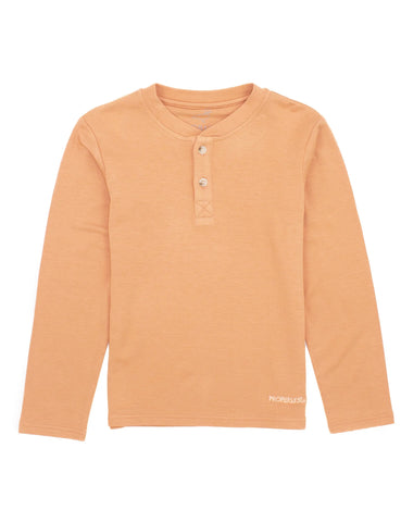 Boys Shoreline Henley LS Sandstone