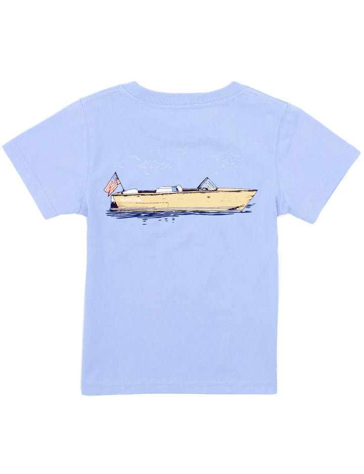 Boys Boating Tradition SS Light Blue