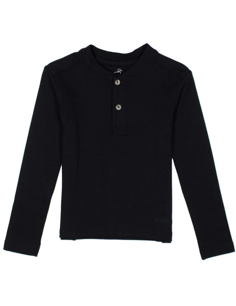 Boys Shoreline Henley LS Midnight