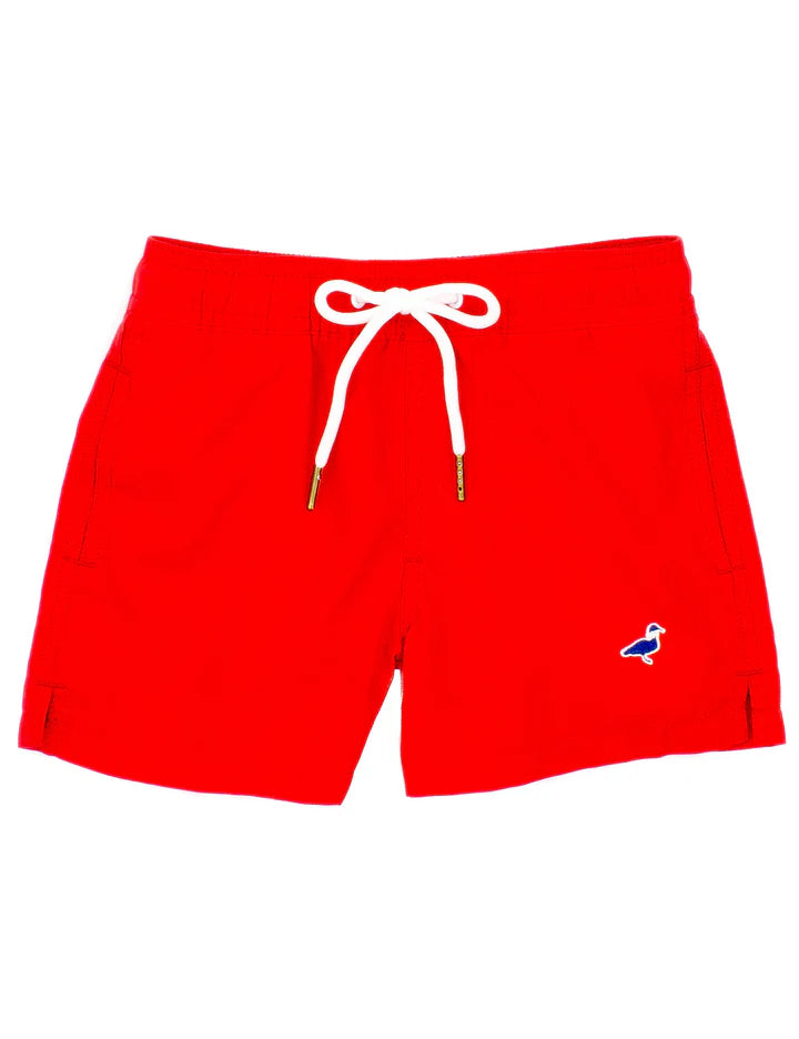 Boys Swim Trunk Guard Red