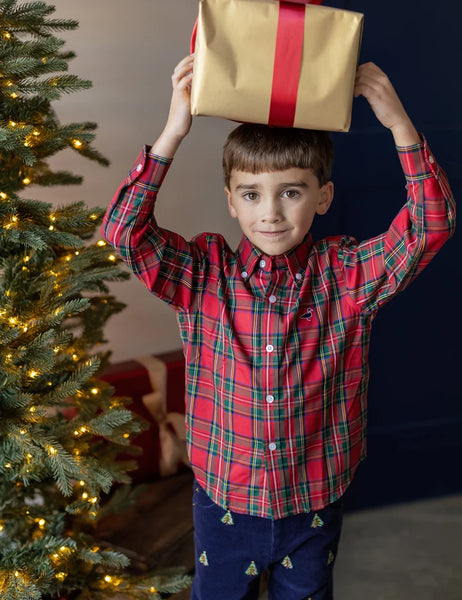 Boys Seasonal Sportshirt Yuletide