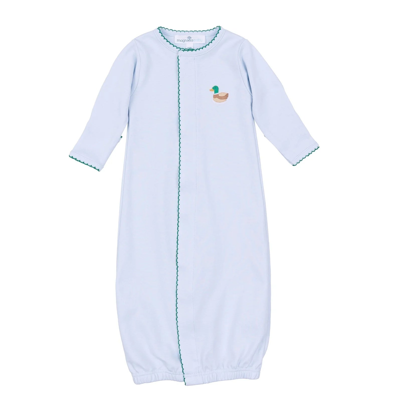 Mini Mallard Embroidered Converter- Light Blue