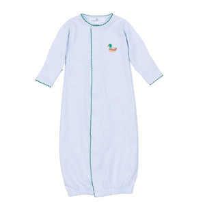 Mini Mallard Embroidered Converter- Light Blue