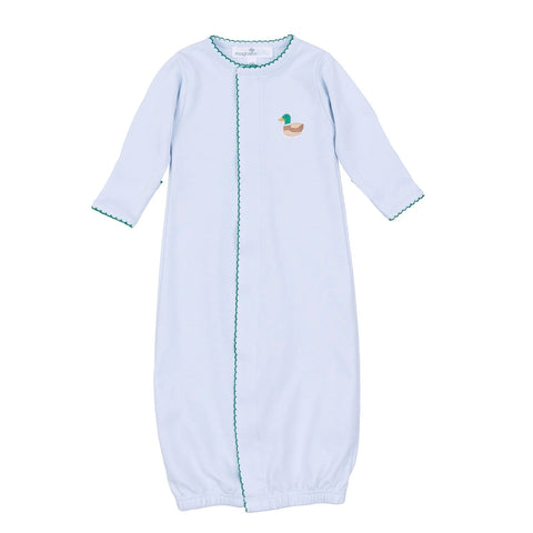 Mini Mallard Embroidered Converter- Light Blue