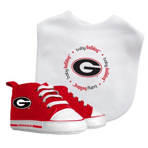 Georgia Bulldogs NCAA Baby Fanatic 2 Piece Unisex Gift Set