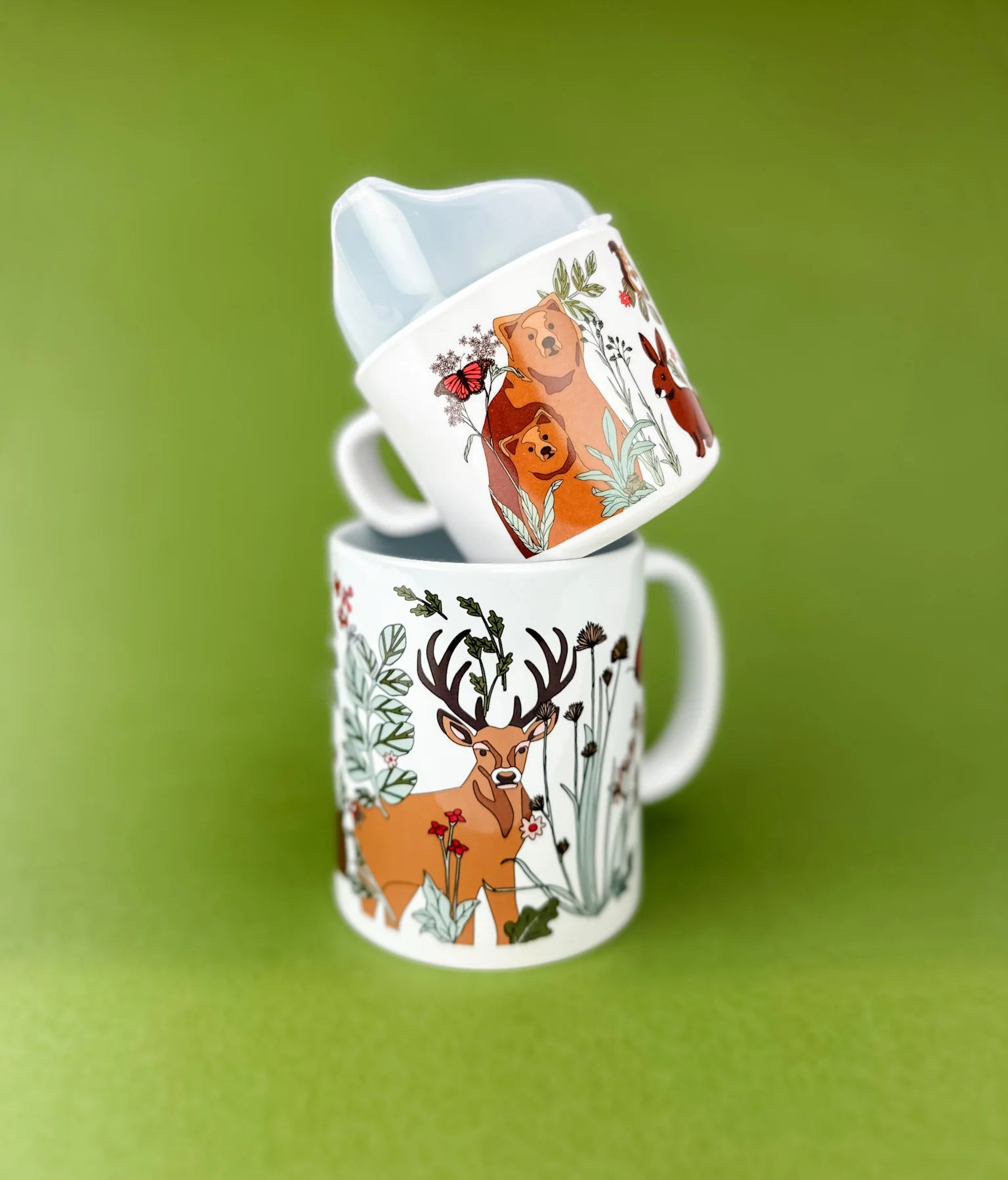 Mountain Animal Two of a Kind Cup Set