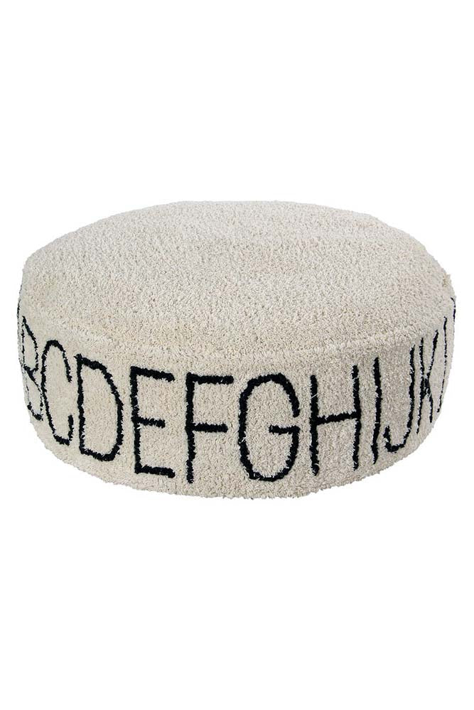 Pouffe ABC Natural - Black