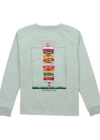 Boys Southeastern Showdown LS- Chrome Grey