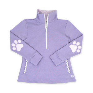 Heather Half Zip - Petal Purple, Paw (FINAL SALE)