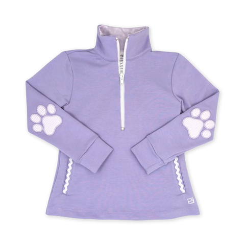 Heather Half Zip - Petal Purple, Paw (FINAL SALE)