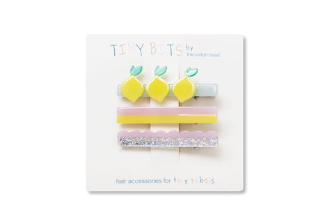 Set of 3 Lemon hair clips