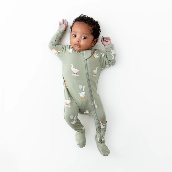 Silly Goose Zippered Footie