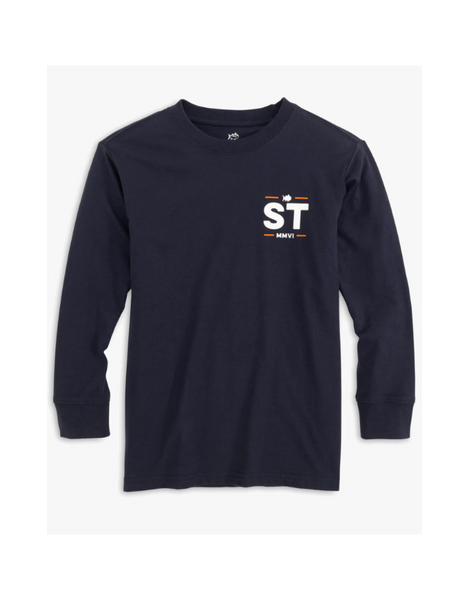 Camo Stack Long Sleeve T-Shirt- True Navy (FINAL SALE)