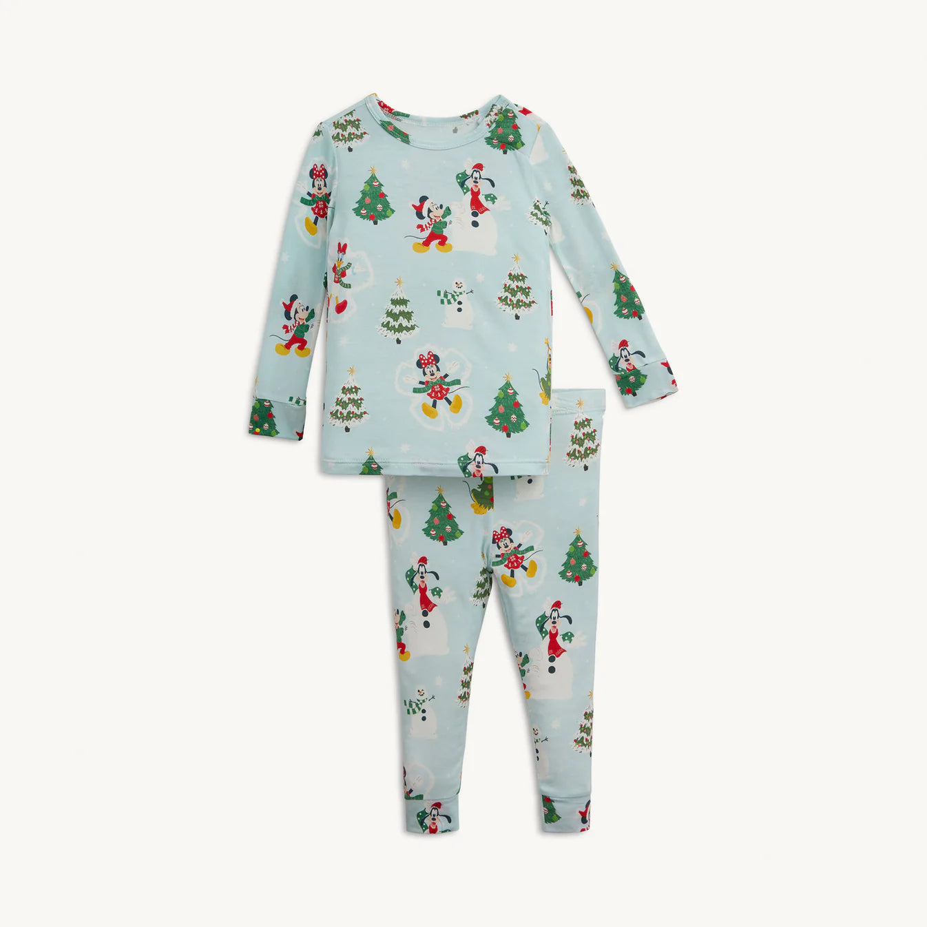 Disney Snow Excited Long Sleeve Pajamas