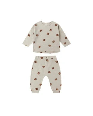 Long Sleeve Tee + Pant Set || Football