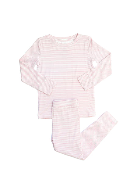 Pink Mini Stripe 2 Piece Pajama Set