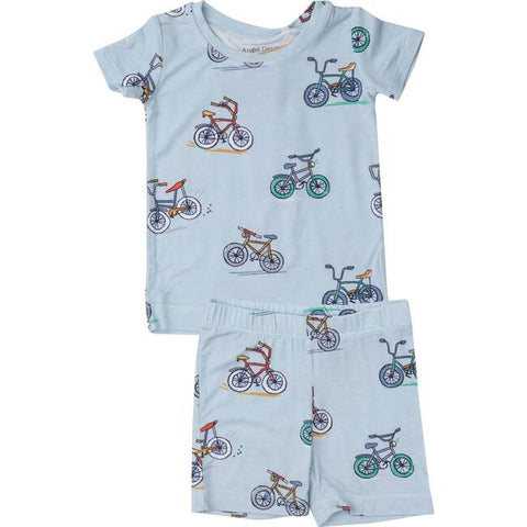 Bikes Blue Short Loungewear Set