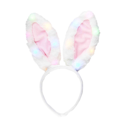 Pink Light-Up Bunny Headband