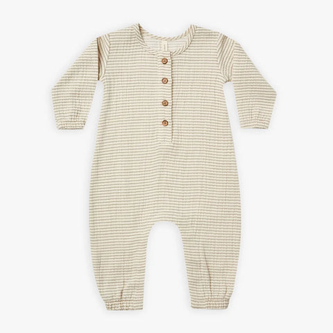 Woven Jumpsuit || Basil Stripe