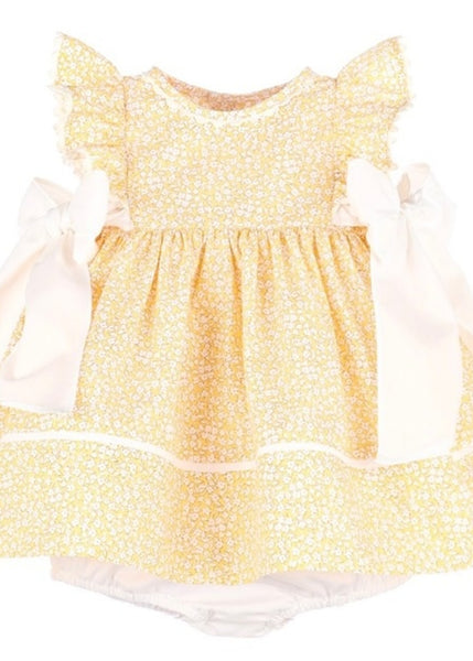 New Classic's Dress w/Bows, Yellow