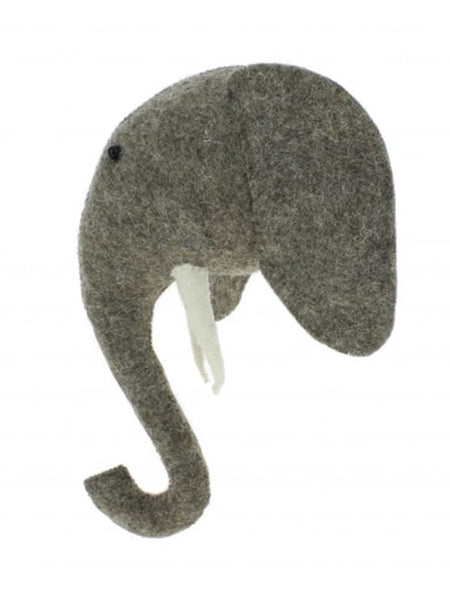 Elephant Head- Light Grey Mini