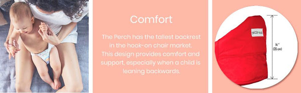 Perch Portable Hanging High Chair- Charcoal