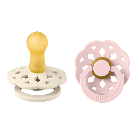 Ivory/ Blossom BIBS Boheme Pacifier 2 PK, Size 1