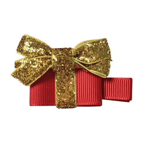 GIFT – ALLIGATOR CLIP – SCARLET / GOLD