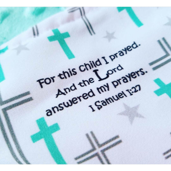 Prayer Baptism Baby Tag Keepsake Square