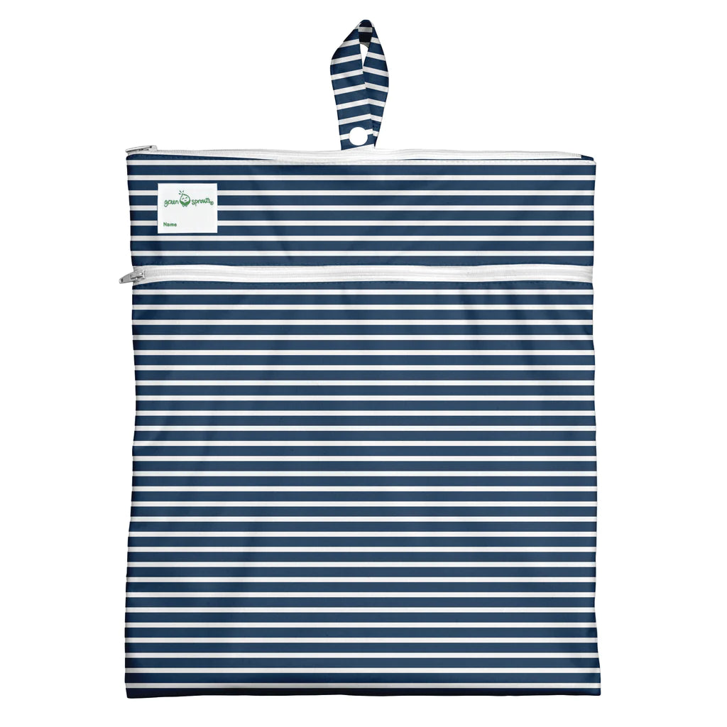 Wet and Dry Bag-Navy Stripe
